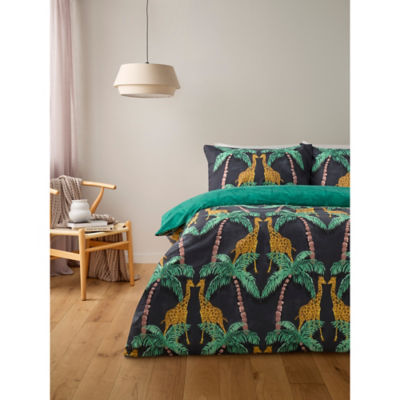 ASDA George Home Giraffe Jungle Easycare Reversible Duvet Set - Double- Buy online at McGrocer