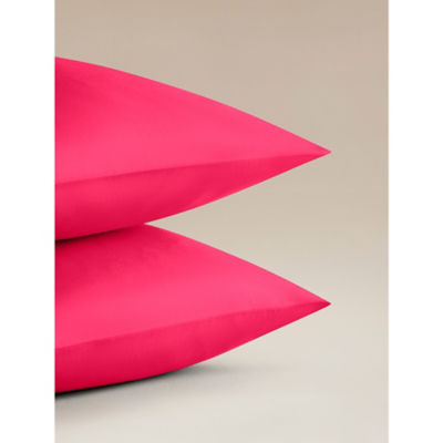 George Home raspberry easycare pillowcase pair double, UK version