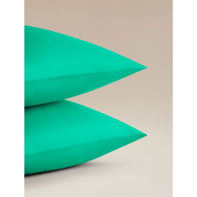 George Home green easycare pillowcase pair double, UK version
