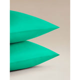 George Home green easycare pillowcase pair double, UK version