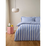 George Home Box Pleat Striped duvet set King, UK version