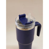 George Home blue metal tumbler with straw 568ml, imported from the UK