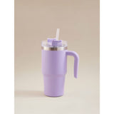 George Home lilac metal tumbler with straw 568ml, UK version