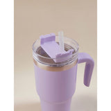 George Home lilac metal tumbler with straw 568ml, UK version