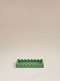 George Home mini scallop tray green 20x15cm, UK version