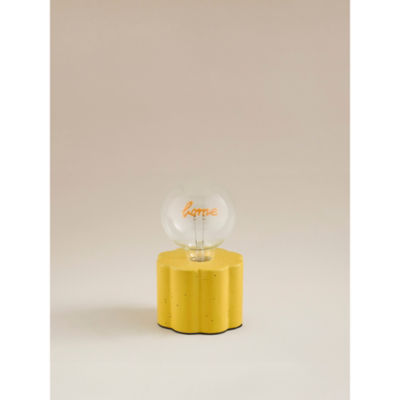 George Home yellow lamp ceramic and plastic (British brand)