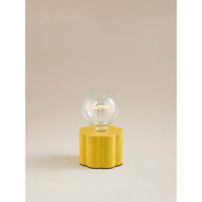 George Home yellow lamp ceramic and plastic (British brand)