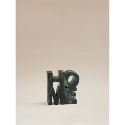 George Home green marble home sign (British brand)