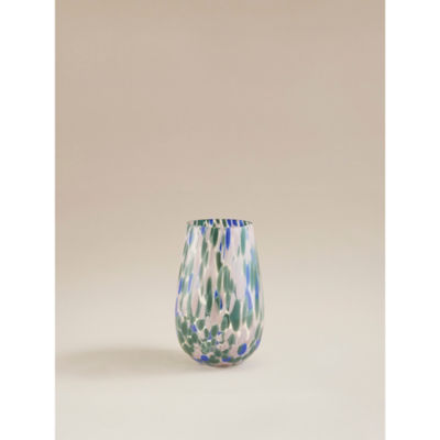 George Home confetti glass vase 14x14x20cm, UK version