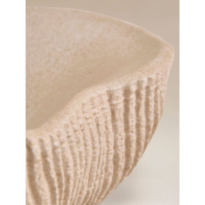 George Home natural abstract textured bowl 31.5cm (British brand)