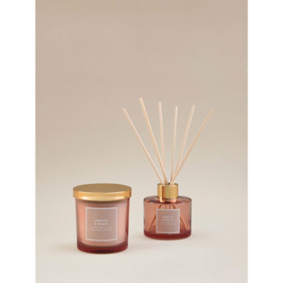 George Home peach and vanilla candle gift set (British brand)