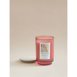 George Home large carnival candle pink glass jar 14cm, UK version