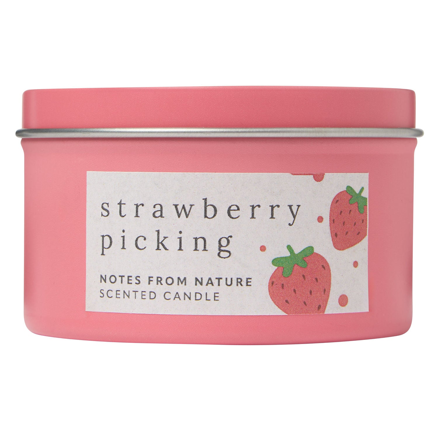 Strawberry tin candle 140g, UK version