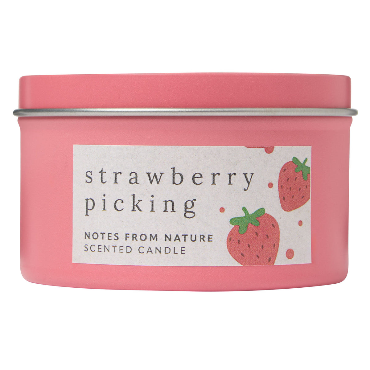 Strawberry tin candle 140g, UK version