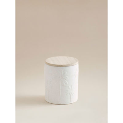 George Home palm tree embossed candle (British brand)