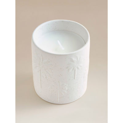 George Home palm tree embossed candle (British brand)