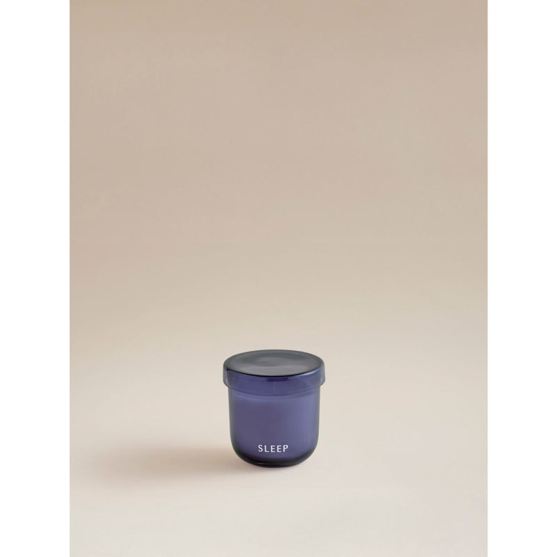 George Home purple wellness sleep glass lid candle, imported from the UK