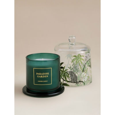 George Home Paradise Garden cloche candle - British product