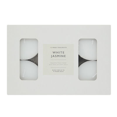 White Jasmine tealights 12-pack, UK version