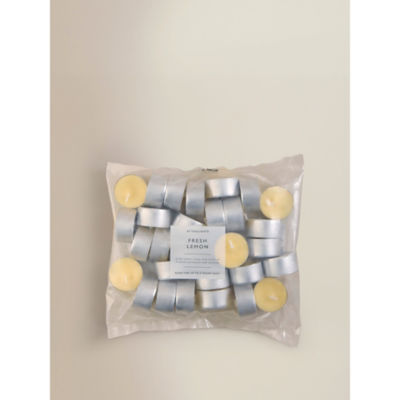 George Home soft fresh lemon tealights set of 30 - British product