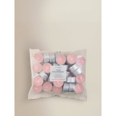 George Home soft wild strawberry tealights set of 30, imported from the UK