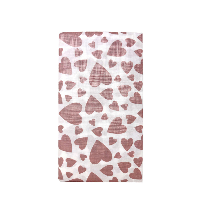 George Home tablecover rose gold hearts 118x180cm, UK version