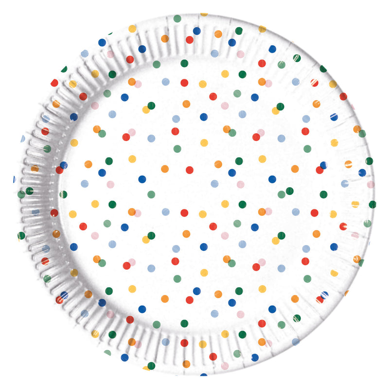 George Home spot paper plates 12 pack 23cm, imported from the UK