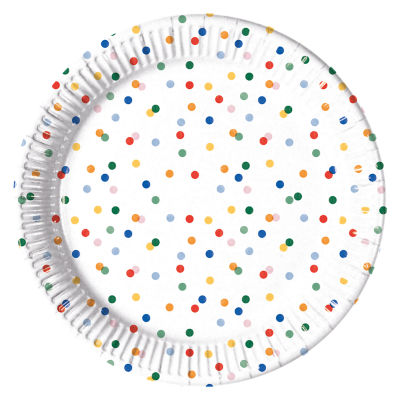 ASDA George Home Spot Paper Plates 12pk 23cm- Buy online at McGrocer