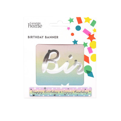 ASDA George Home Hb Banner Pastels Birthday Banner 260 x 12.6 cm- Buy online at McGrocer