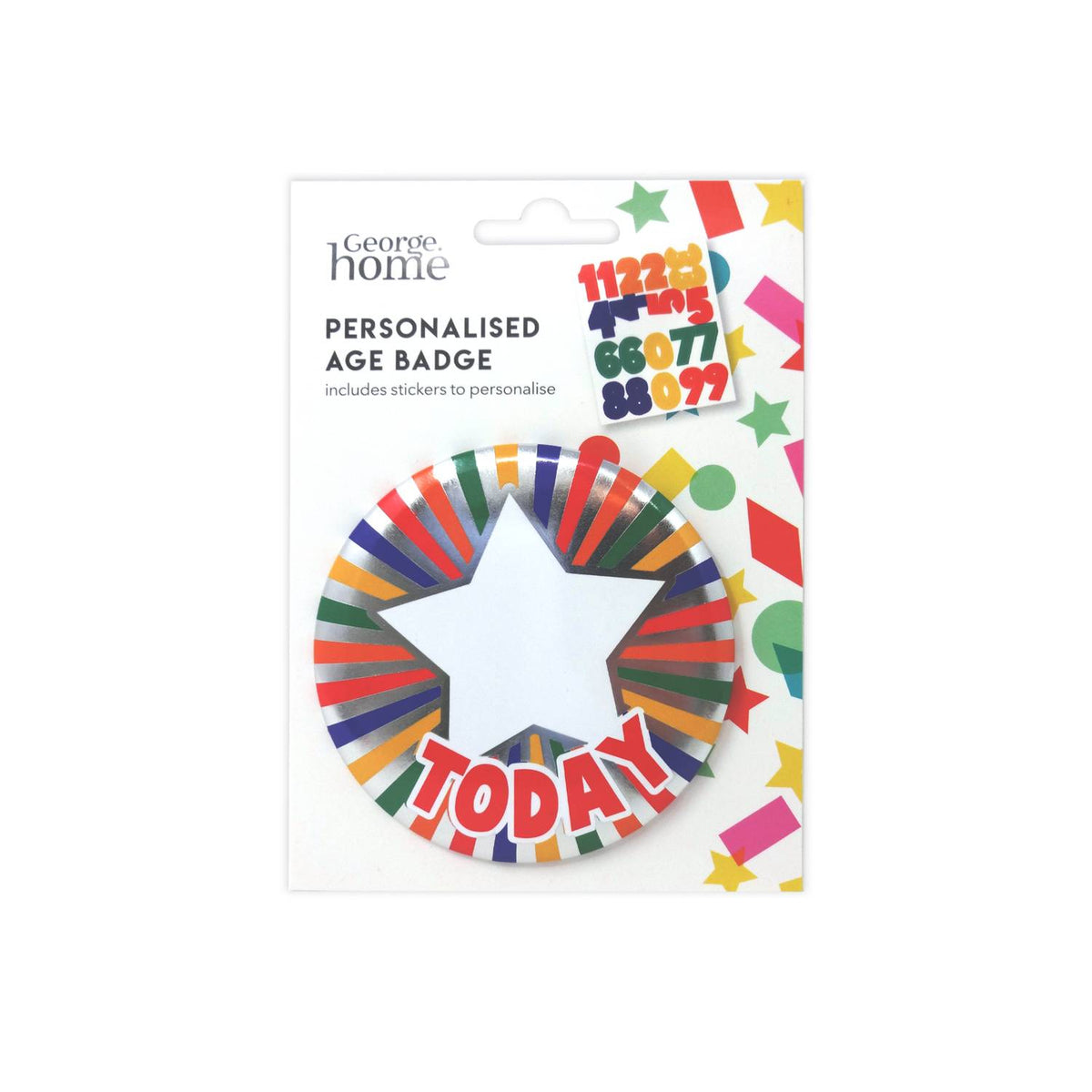 George Home personalised badge 85mm, imported from the UK
