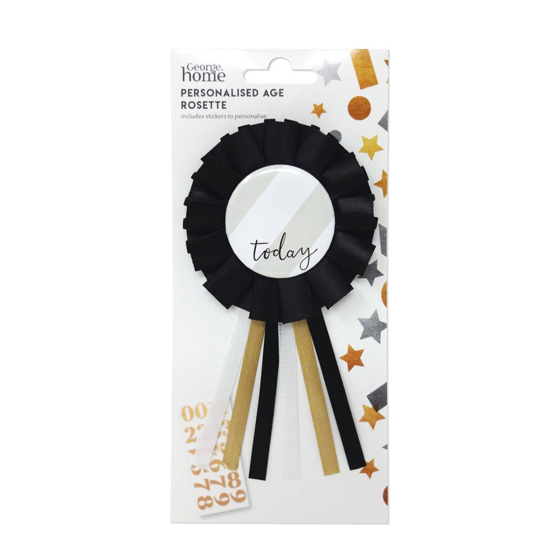 George Home personalisable rosette badge 180x80mm - British product