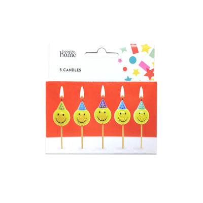 ASDA George Home Smiley Pick Birthday Cake Candles 6 Pack- Buy online at McGrocer