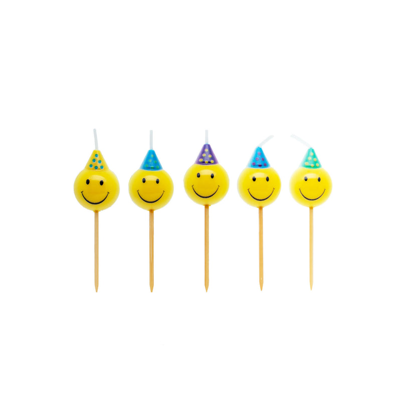 George Home smiley pick candles 6 pack, imported from the UK
