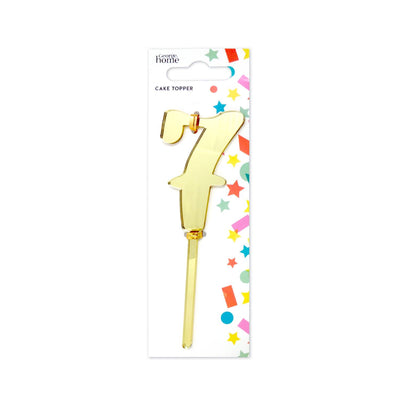 ASDA George Home Number 7 Cake Topper- Buy online at McGrocer
