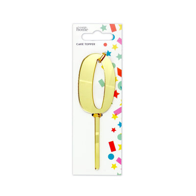 ASDA George Home Number 0 Cake Topper- Buy online at McGrocer
