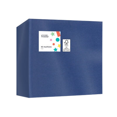 George Home light blue 2-ply paper napkins 50 pack, UK version