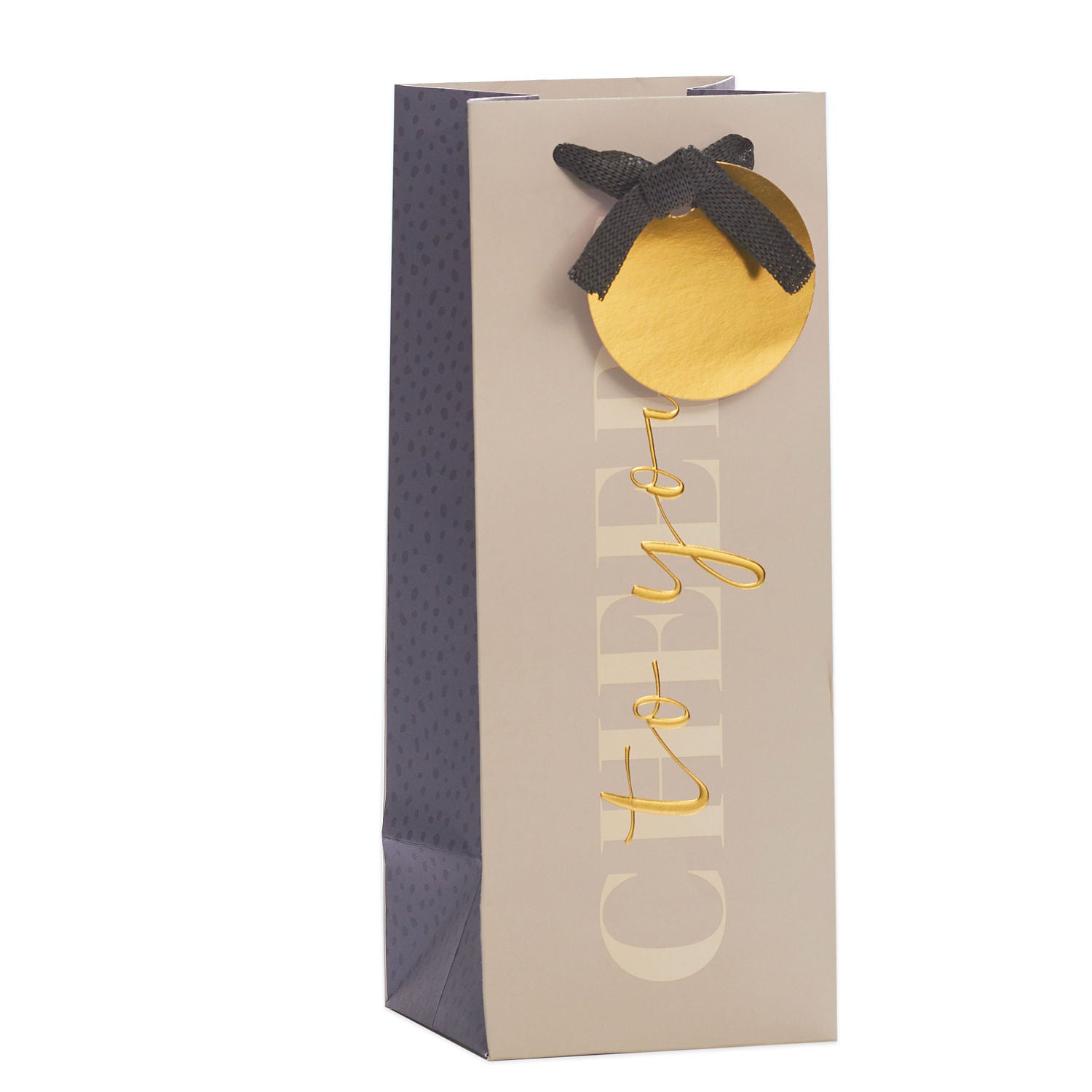 George taupe bottle bag, British product