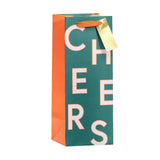 George Premium Neon Green Bottle Bag approx 32cm tall, imported from the UK