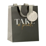 George premium black medium gift bag (British brand)