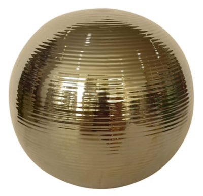 George Home decorative ribbed gold ball 18.5 cm - British product