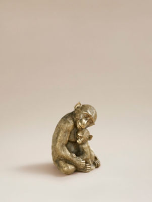 George Home large gold monkey objet 20x15.7x22.6cm (British brand)
