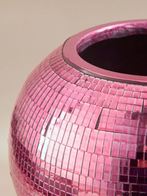 George Home pink disco ball planter 24x24x18.6cm (British brand)