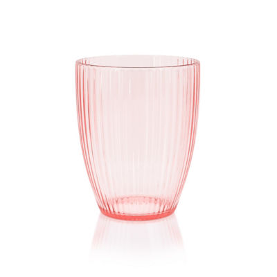 George Home pink ribbed plastic tumbler 470ml (British brand)
