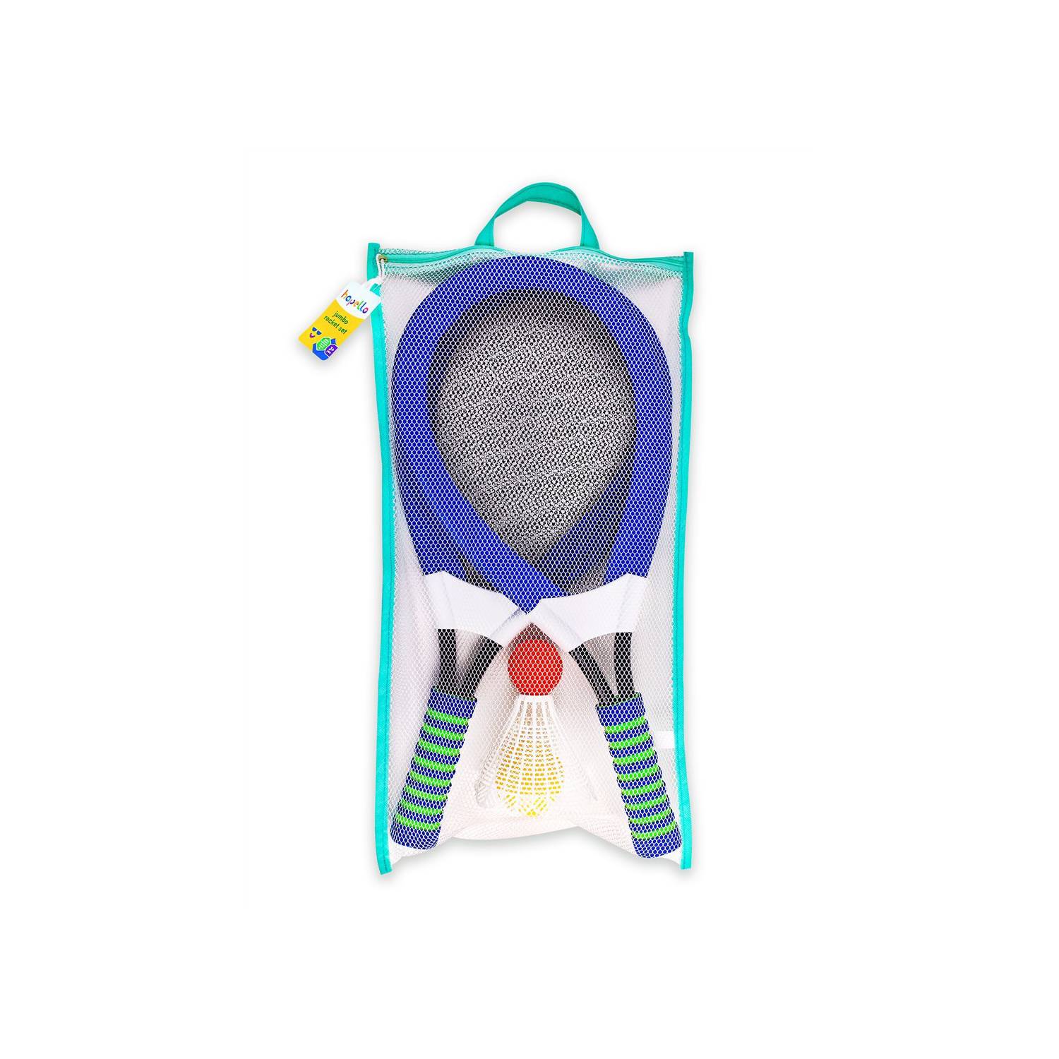 Hapello blue jumbo racket toy for kids, imported from the UK