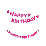 George Home pink happy birthday garland, UK version