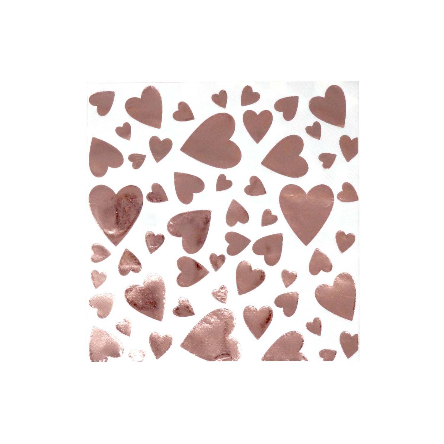 George Home Rose Gold Heart napkins 20pk, UK version