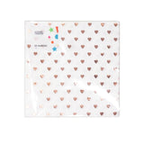 George Home Rose Gold Heart napkins 20pk, UK version