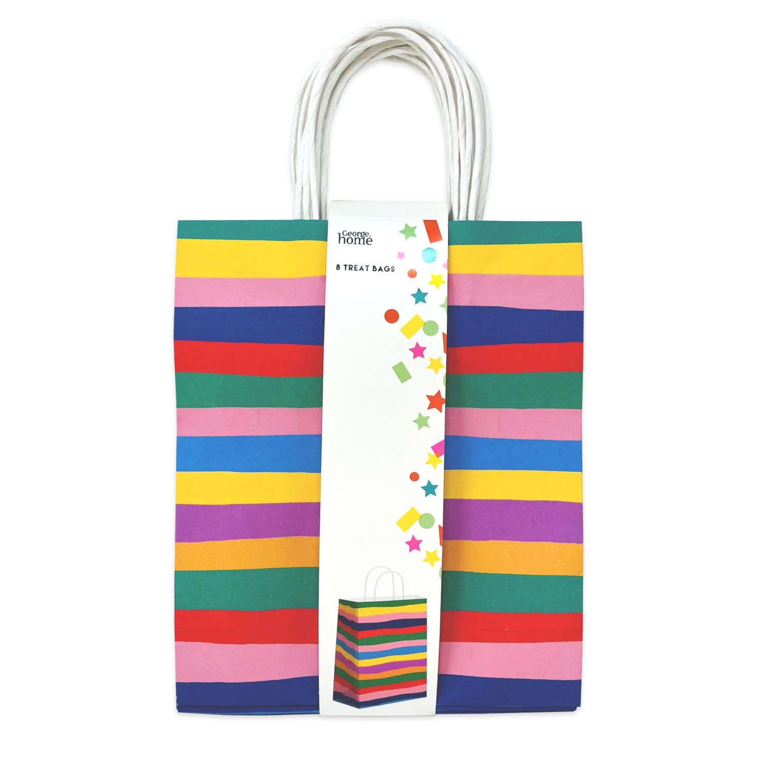 George Home blue stripe treat bags 8pk, UK version