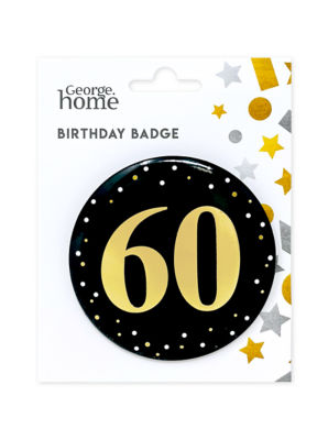 George Home number 60 badge 85mm diameter, UK version