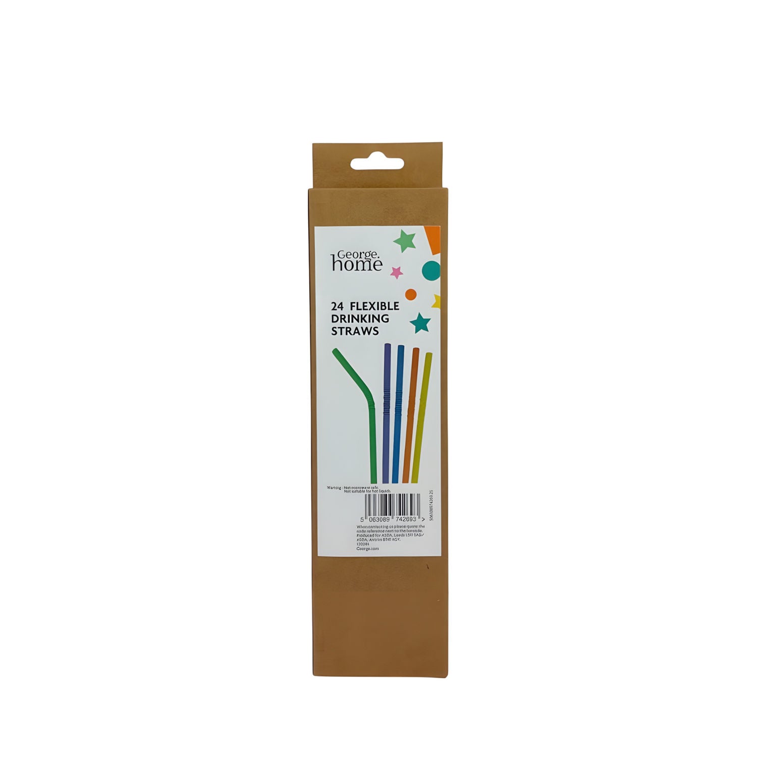 George Home flexible drinking straws 24-pack (British brand)